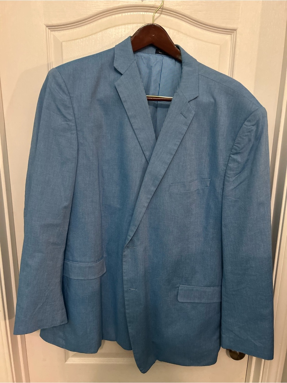 Saddlebred Light Blue Single-Breasted Sport Coat